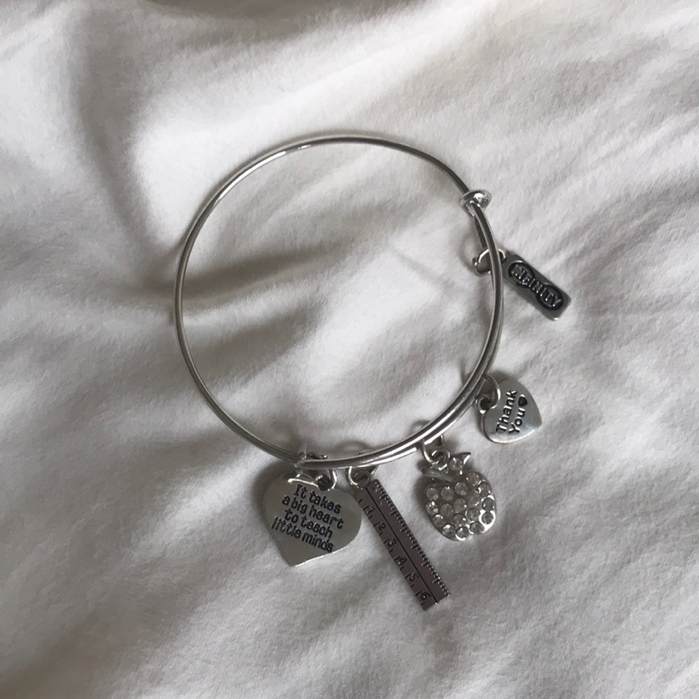 Teacher appreciation charm bracelet